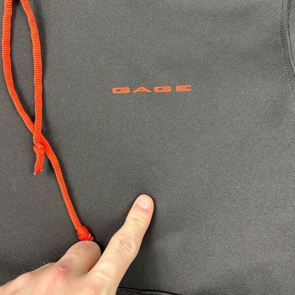 Gage Techinical Gear Hoodie Mens XS Black Pullover Polyester Fishing Workwear - Picture 3 of 8